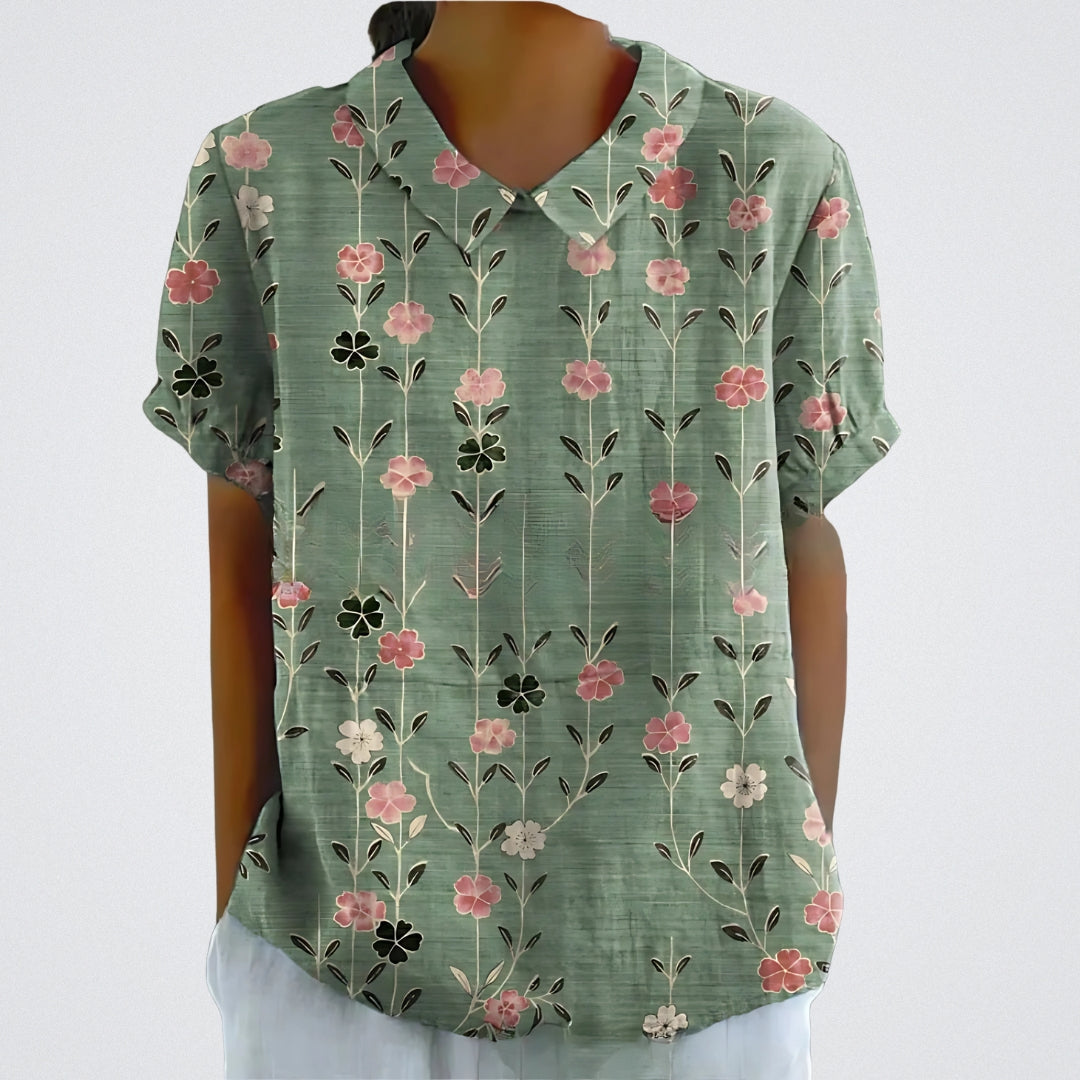 Imprimé floral vert / 4XL